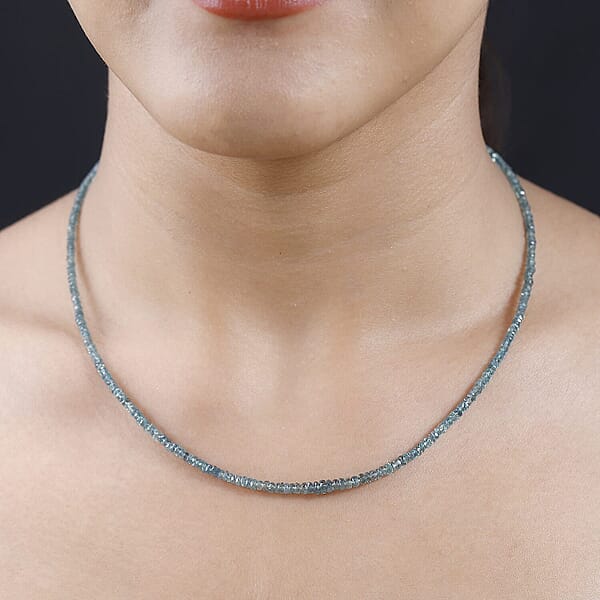 Rhapsody Certified & Appraised AAAA Alexandrite Beaded Graduated Necklace 950 Platinum Necklace 18-20 Inch Necklace 26.00 Ctw