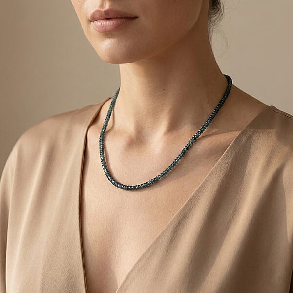 Rhapsody Certified & Appraised AAAA Alexandrite Beaded Graduated Necklace 950 Platinum Necklace 18-20 Inch Necklace 26.00 Ctw