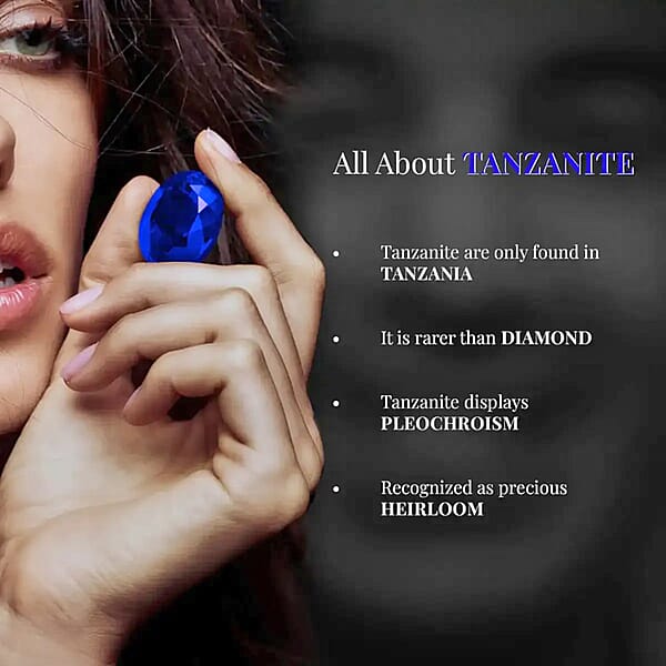 Rhapsody Certified & Appraised AAAA Tanzanite And E-F VS Diamond 4.00 Ctw Accent Ring 950 Platinum Ring Wedding Ring 4 Grams