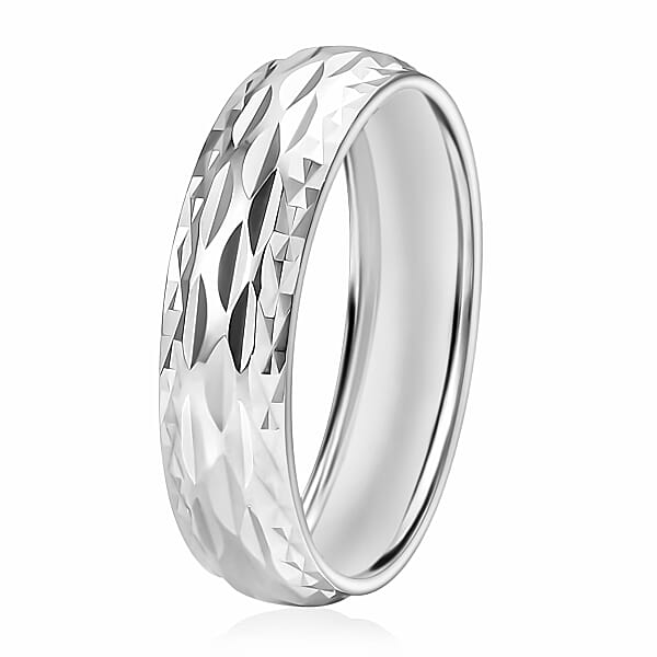 Rhapsody Diamond-cut Band Ring In 950 Platinum 2.50 Grams