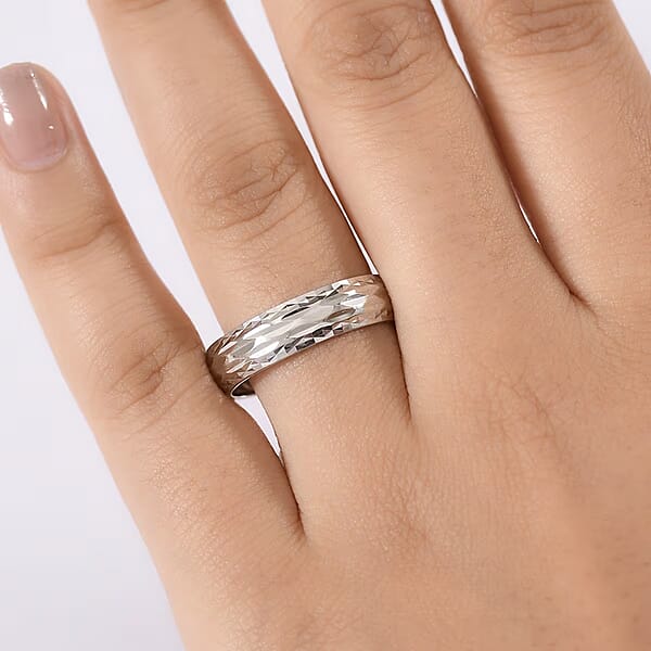 Rhapsody Diamond-Cut Band Ring In 950 Platinum 5.90 Grams