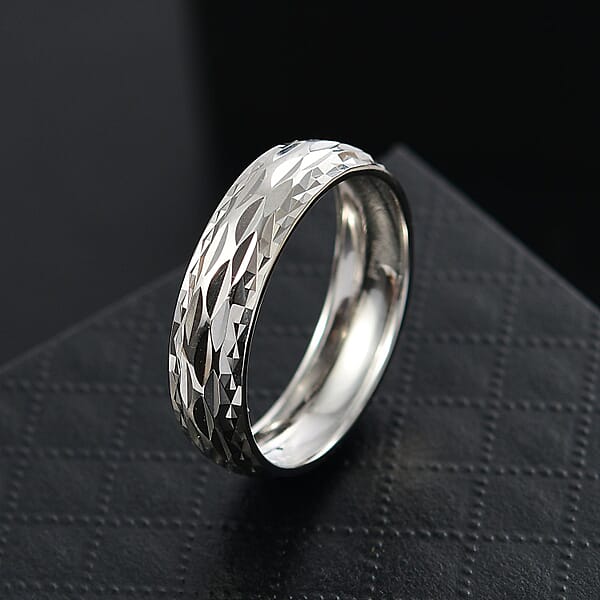 Rhapsody Diamond-Cut Band Ring In 950 Platinum 5.90 Grams
