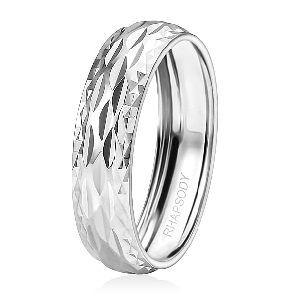 Rhapsody Diamond-Cut Band Ring In 950 Platinum 5.90 Grams