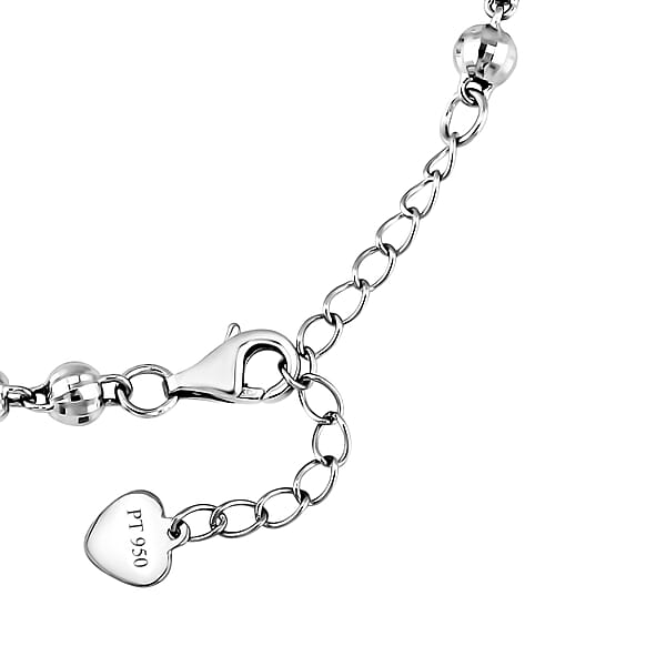 Rhapsody Electroform Bracelet (6.50-8.0 Inches) With Lobster Lock In 950 Platinum (3.3mm 5.50 Grams)