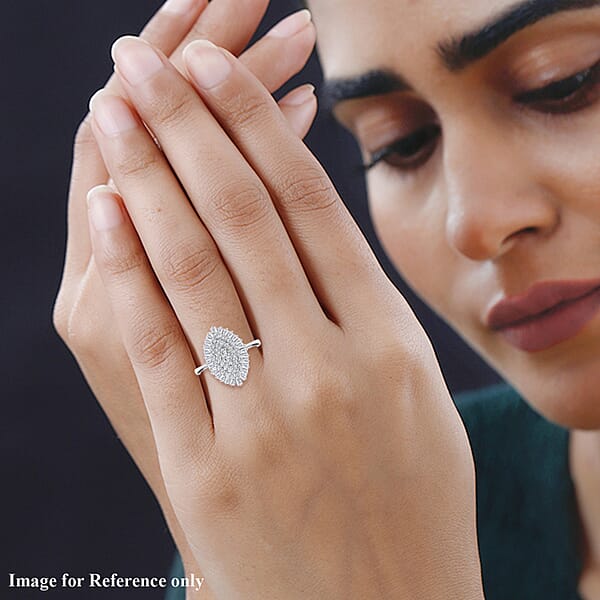 Rhapsody IGI Certified 1.00 Ctw Diamond E-F VS Ring In 950 Platinum 7.70 Grams