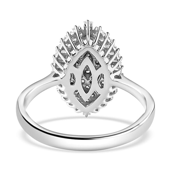 Rhapsody IGI Certified 950 Platinum Diamond E-F VS Ring 7.70 Grams 0.85 Ctw