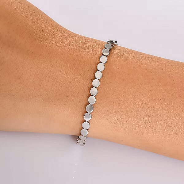 Rhapsody Line Bracelet In 950 Platinum (6.50 In) 10.36 Grams