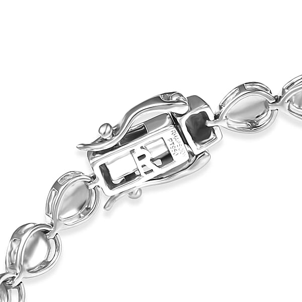 Rhapsody Pear Link Bracelet In 950 Platinum (7.25 In) 11.60 Grams