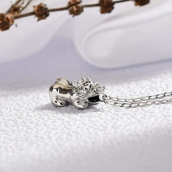 Rhapsody Pixiu Pendant Necklace In 950 099.99Platinum 5.80 Grams 20 Inches