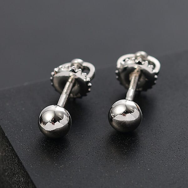 Rhapsody Stud Earrings In 950 Platinum 3.55 Grams