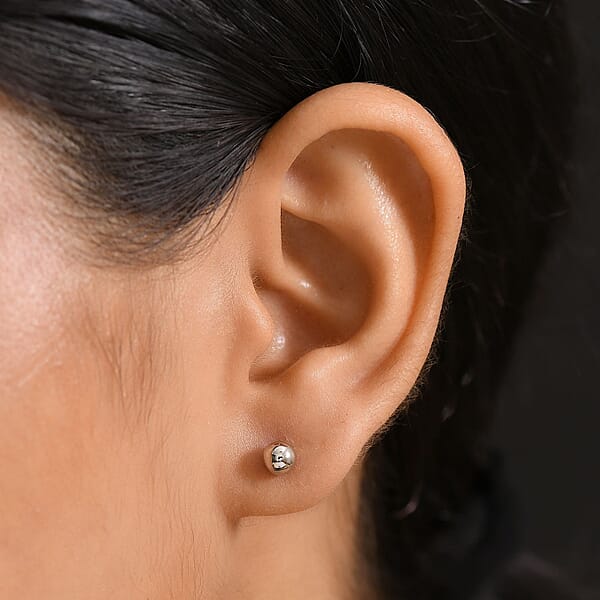 Rhapsody Stud Earrings In 950 Platinum 3.55 Grams