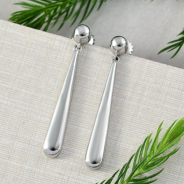Rhapsody Water Drop Earrings In 950 Platinum 7.3 Grams