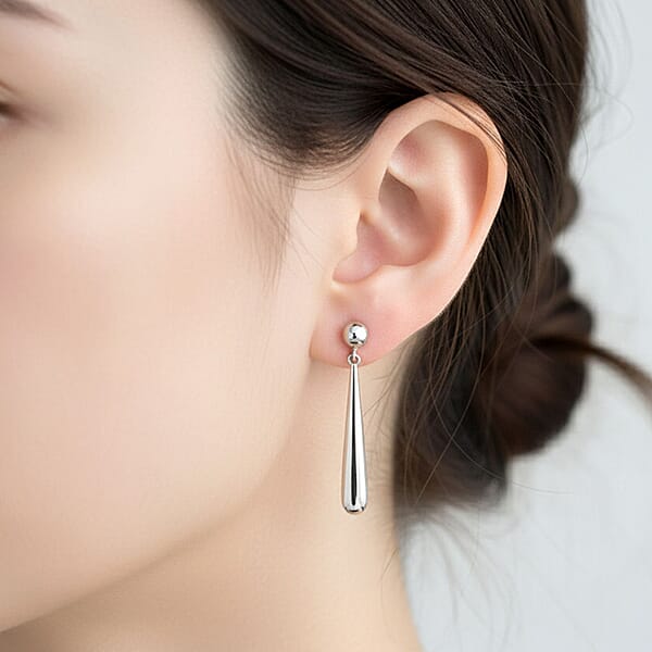 Rhapsody Water Drop Earrings In 950 Platinum 7.3 Grams