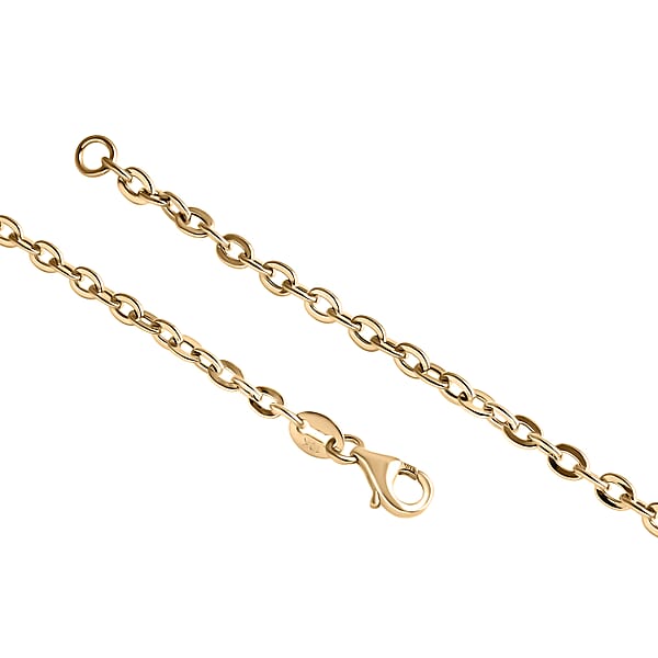 Rolo Link Chain Bracelet In 10K Yellow Gold (7.25 In) 1 Grams