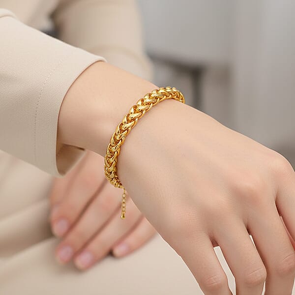 Rope Chain Bracelet In Goldtone (7.5-9.5In) (8.25 In)