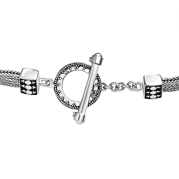 Sajen Silver Grey Moonstone And Multi Gemstone 12.70 Ctw Bracelet In 18K Vermeil YG And Rhodium Over Sterling Silver (7.25 In)
