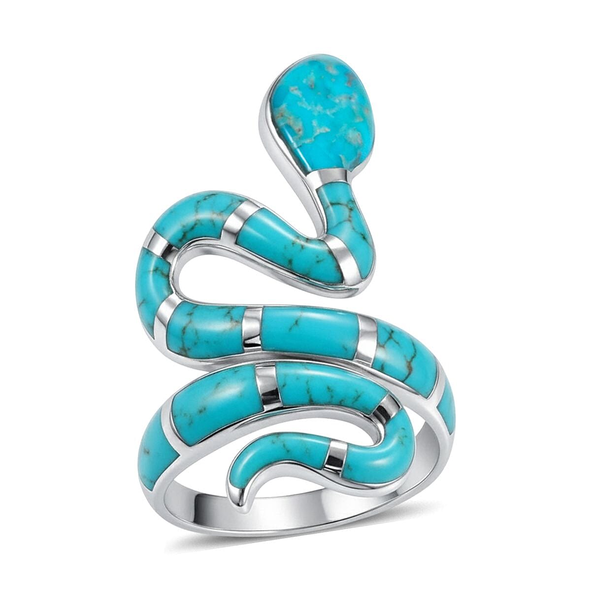 Santa Fe Style Kingman Turquoise 2.10 ctw Ring in Sterling Silver