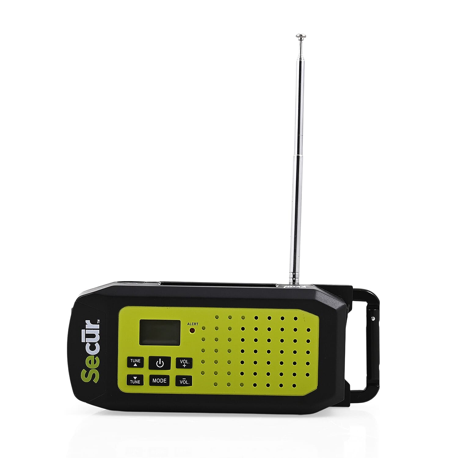 Secure NOAA Weather Band AM/FM - Flashlight Solar Crank Phone Charger And USB