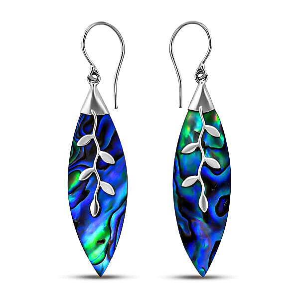 Set Of 2 Abalone Shell Earrings In Sterling Silver