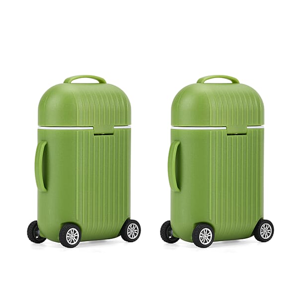 Set Of 2 Compact 8pc Mini Travel Case Nail Kit - Green