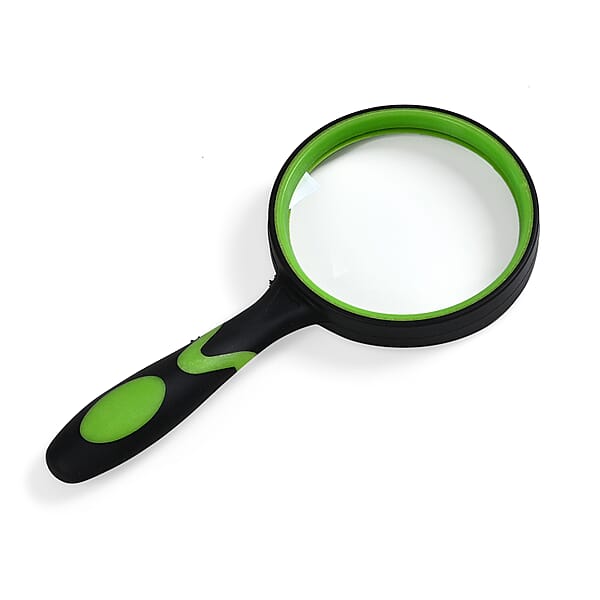 Set Of 3 Green-Handheld Magnifying Glass (60mm/5x 80mm/6x And 90mm/7x)