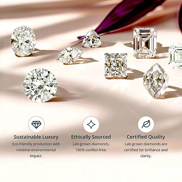 Set Of 3 Luxuriant Lab Grown Diamond G-H SI 1.50 Ctw Solitaire Stud Earrings In Vermeil Yellow Gold Over Sterling Silver