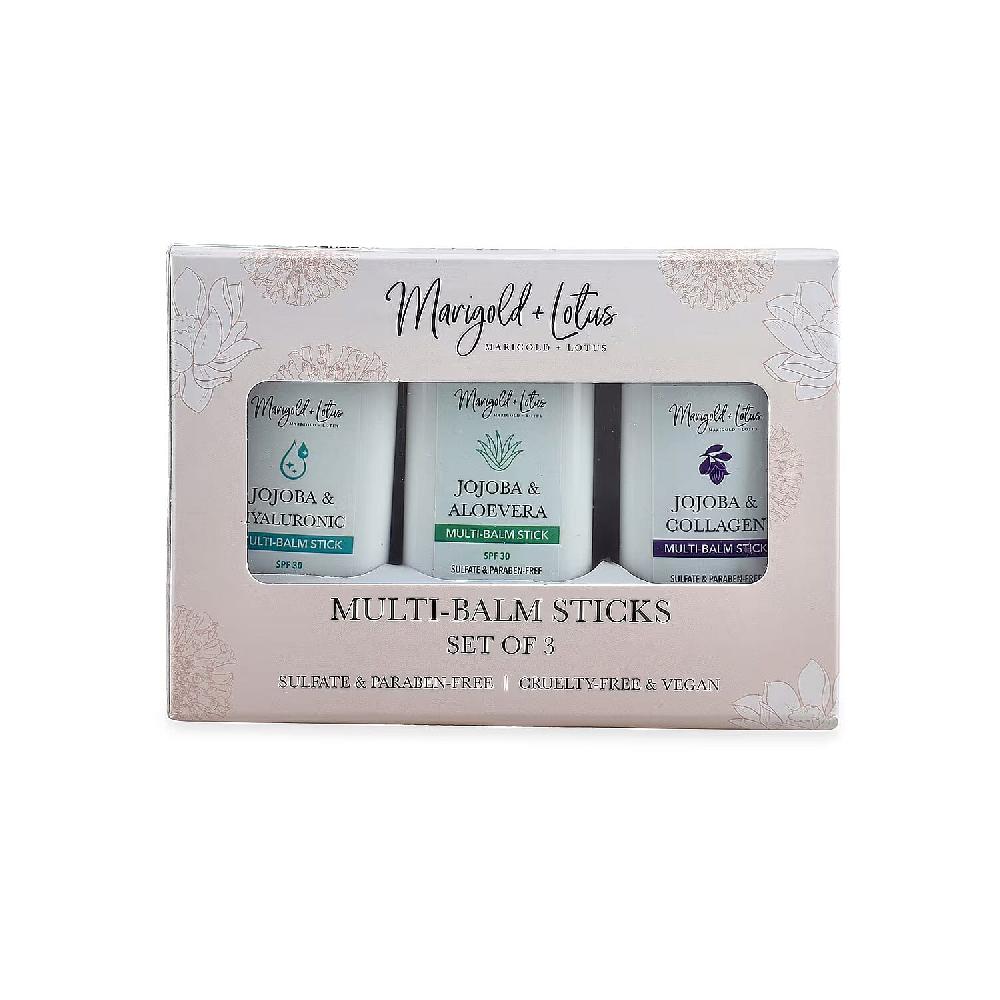 Set of 3 Sunscreen Stick with SPF 30 - Jojoba Oil Aloevera and Halyuronic Acid