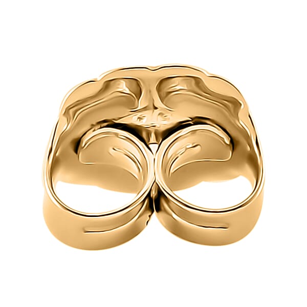 Set Of 4 - 14K YG Over Sterling Silver 9mm Ear Nut 3.20 Grams