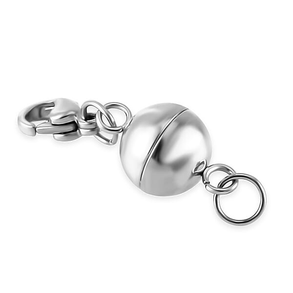 Set Of Three 9mm Magnetic Lock With 9mm Lobster Clasp And 0.6x5mm Ring In ION Palted YG RG And Stainless Steel