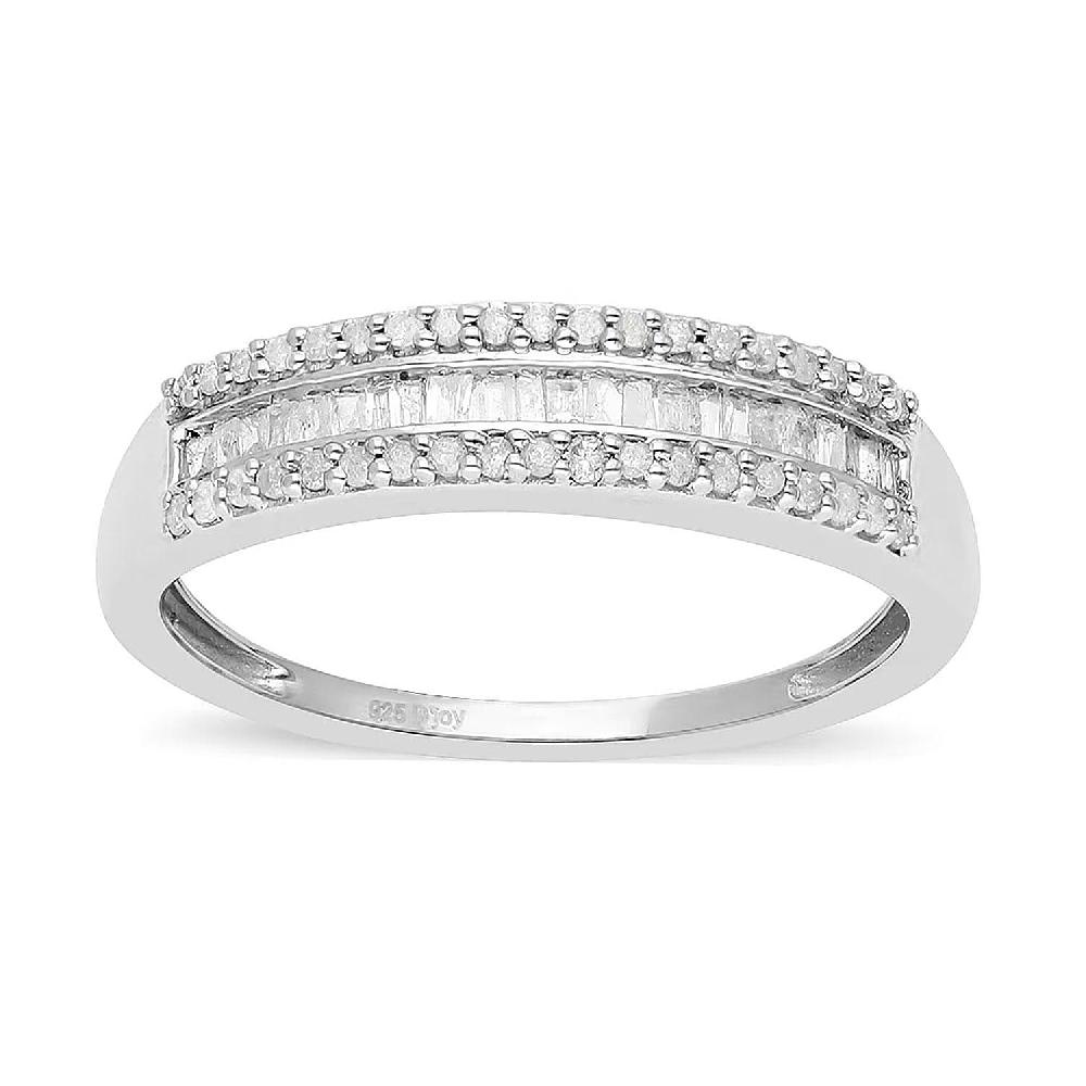 SGL Certified Luxoro 10K White Gold G-H I3 Diamond Band Ring 1.00 ctw