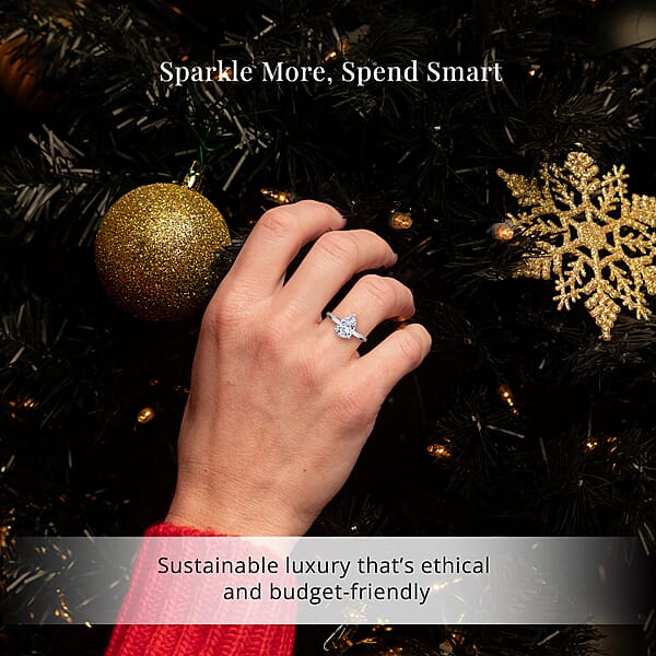 SGL Certified Luxuriant Lab Grown Diamond G-H VS 2.00 Ctw Ring In 950 Platinum 4 Grams