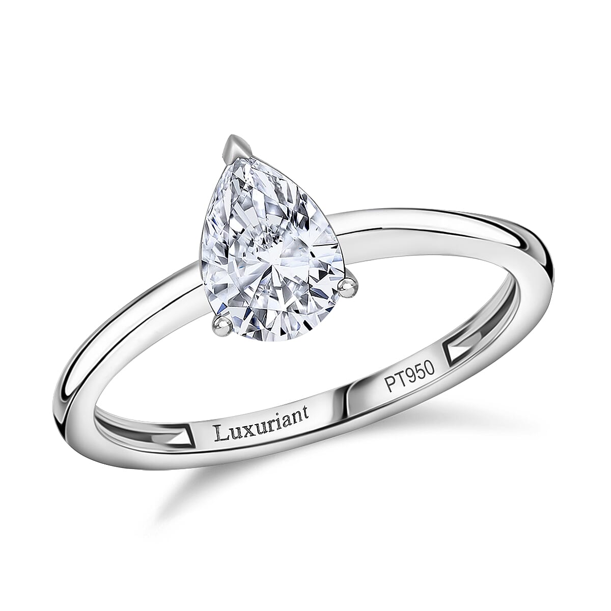 SGL Certified Luxuriant Lab Grown Diamond G-H VS 2.00 ctw Ring in 950 Platinum 4 Grams