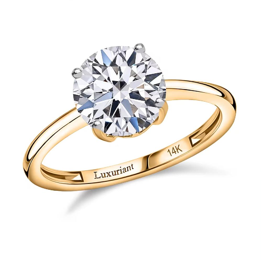 SGL Certified Luxuriant Lab Grown Diamond VS 3.00 ctw Ring in 14K Yellow Gold