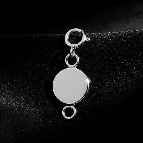 10K White Gold Magnetic Charm Lock (1.7 G)