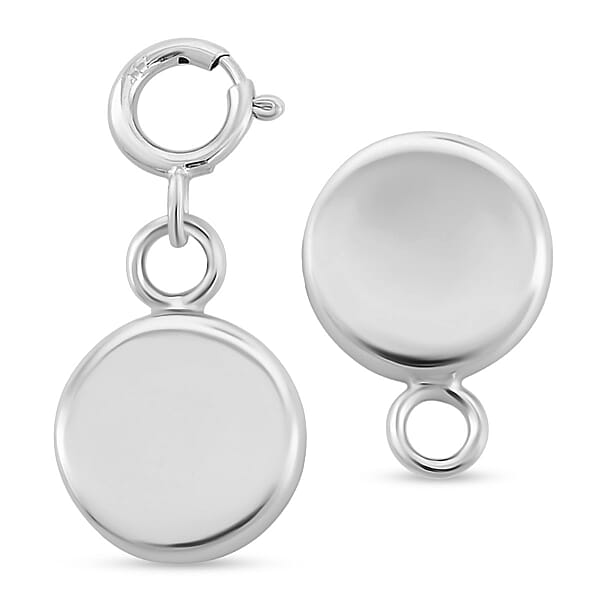 10K White Gold Magnetic Charm Lock (1.7 G)