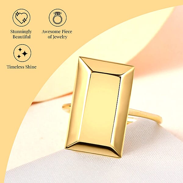 10K Yellow Gold Bar Ring 1.90 Grams