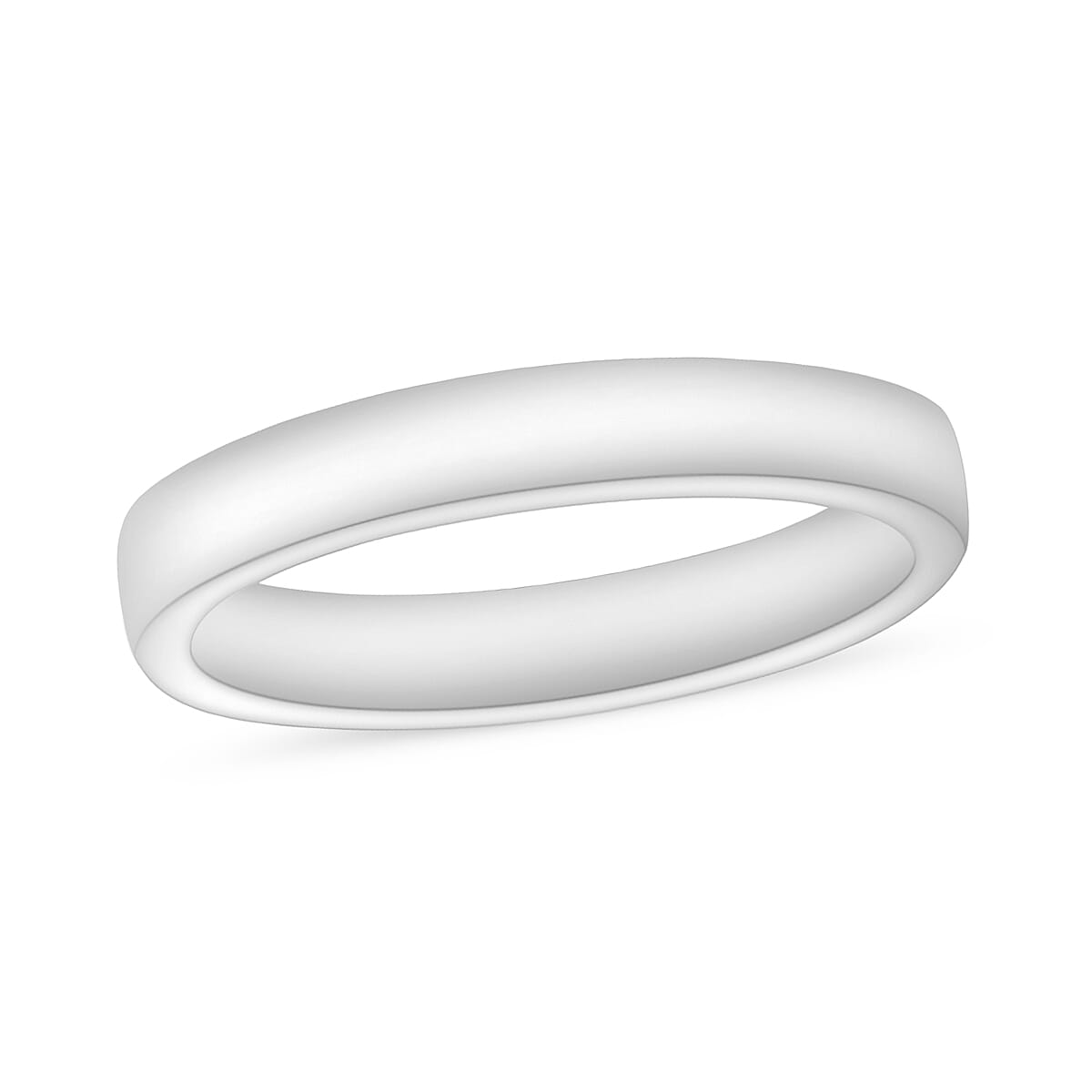 18K White Gold Band Ring 3.60 Grams