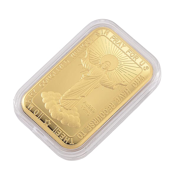 24K Golden Mother Mary Emboss Sheet 10mg