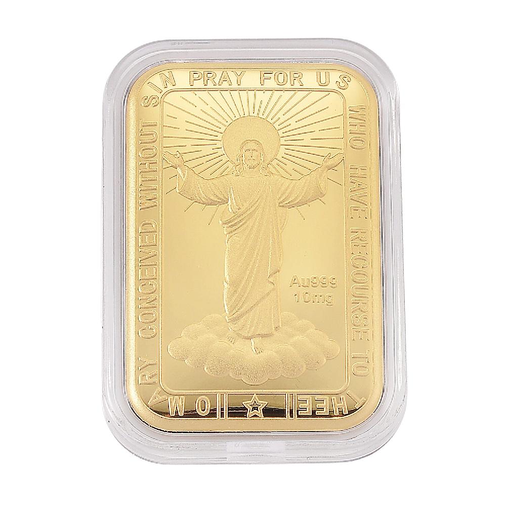 24K Golden Mother Mary Emboss Sheet 10mg