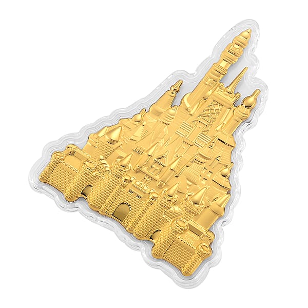 24K Golden Royal Castle Emboss Sheet 10mg
