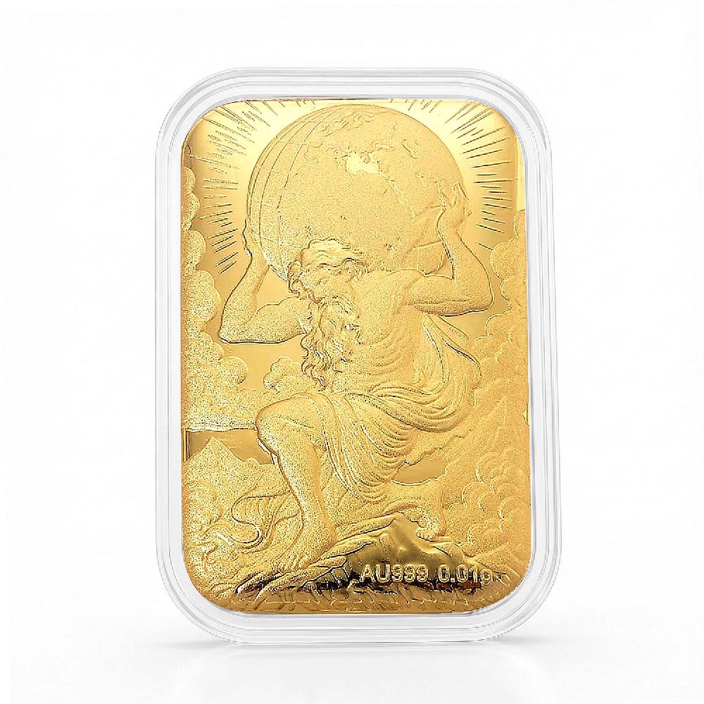 24K Yellow Golden Atlas Emboss Sheet 10mg