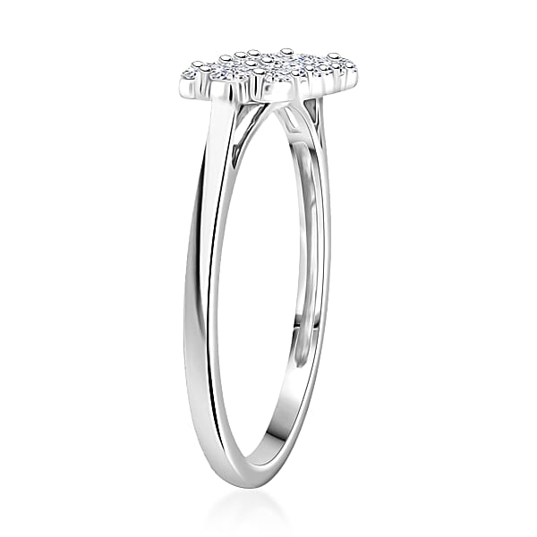 900 Platinum Diamond (G-H SI) Ring 1.05 Ctw