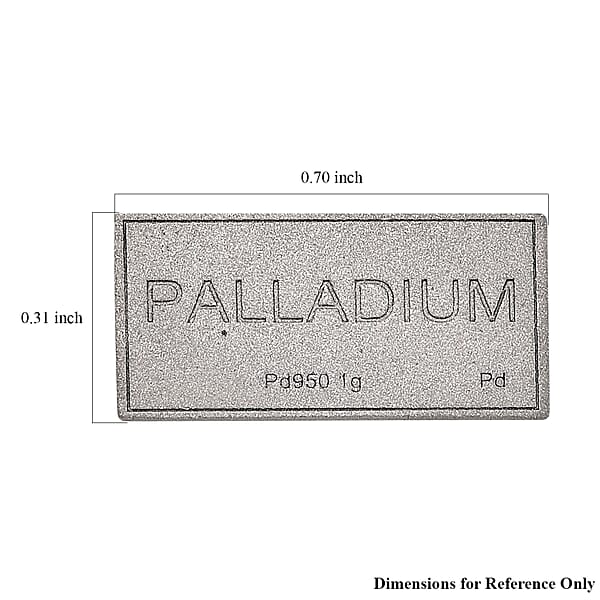 950 Palladium Bar 1 Grams