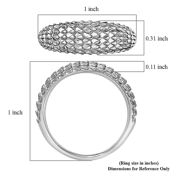 950 Palladium Geometric Ring 5.60 Grams