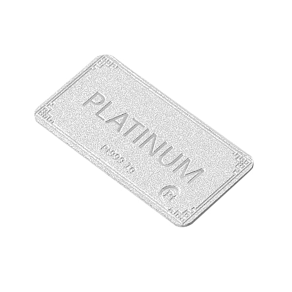 999 Platinum Bar 10x20x0.23mm 1 Grams
