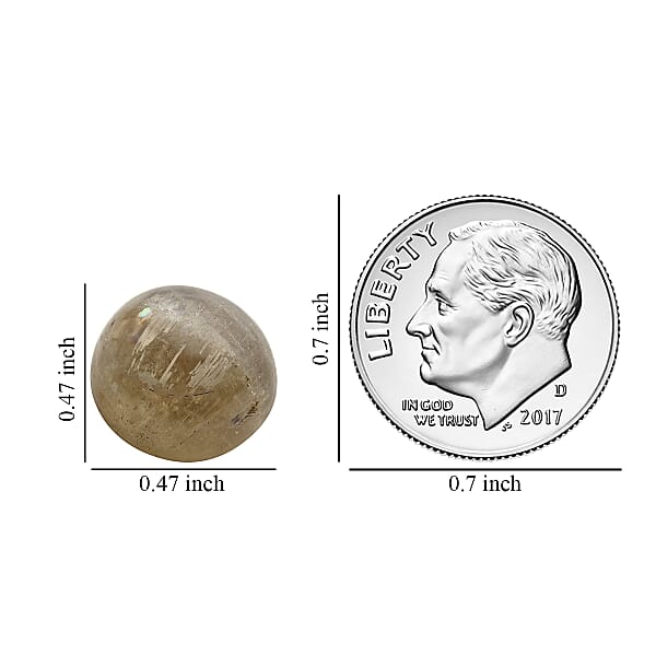 AAA Cat's Eye Turkizite (Rnd 12 Mm) 7.96 Ctw