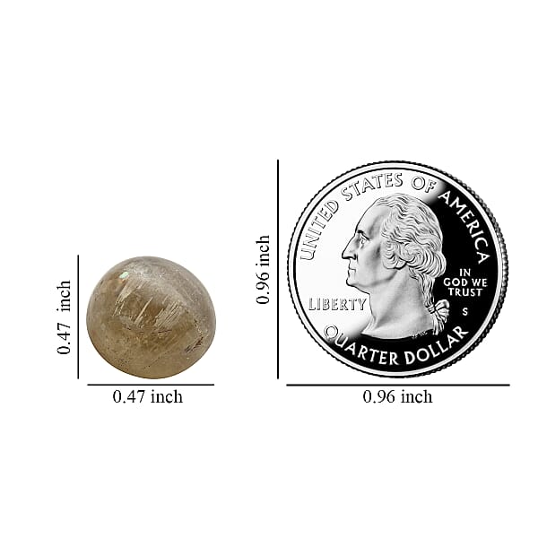 AAA Cat's Eye Turkizite (Rnd 12 Mm) 7.96 Ctw
