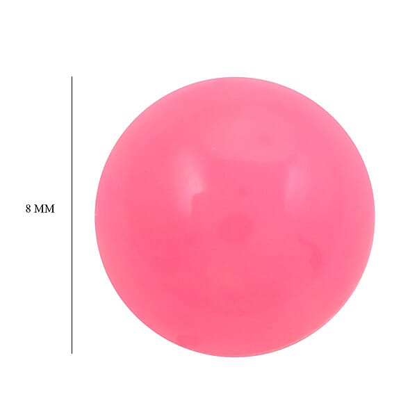 AAA Enhanced Pink Opal (Rnd 8 Mm) 1.00 Ctw