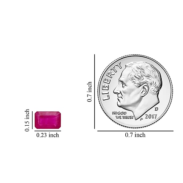 AAA Montepuez Ruby (Oct 6x4 Mm) 1.50 Ctw
