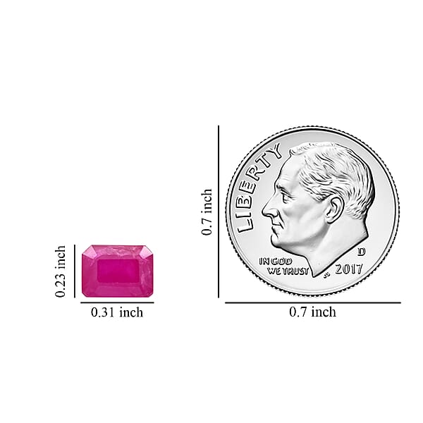AAA Royal Ruby (Oct 8x6 Mm) 2.00 Ctw